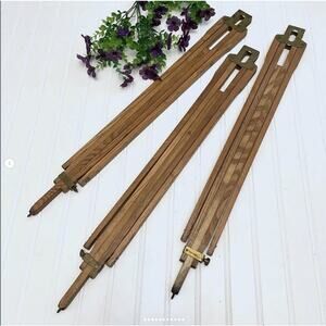 Antique Eastman Kodak? Wood Tripod Leg Brass Upcycle Part RANDOM CHOICE ONE